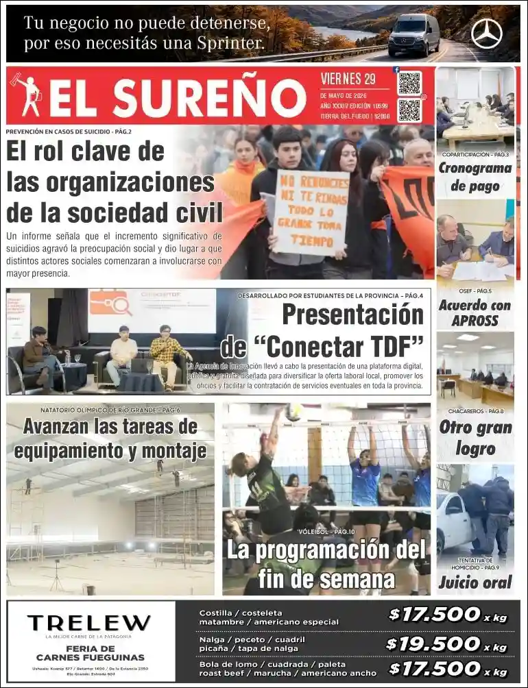 Estudios Max | RADIO LIBERTAD - Tapa del diario El Sureño
