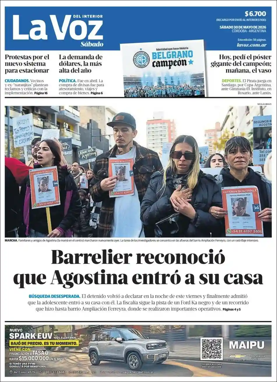 Estudios Max | RADIO LIBERTAD - Tapa del diario La Voz