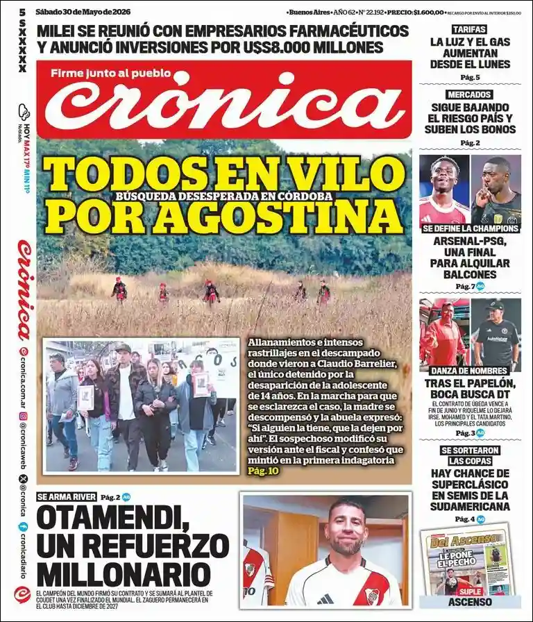 Estudios Max | RADIO LIBERTAD - Tapa del diario Crónica